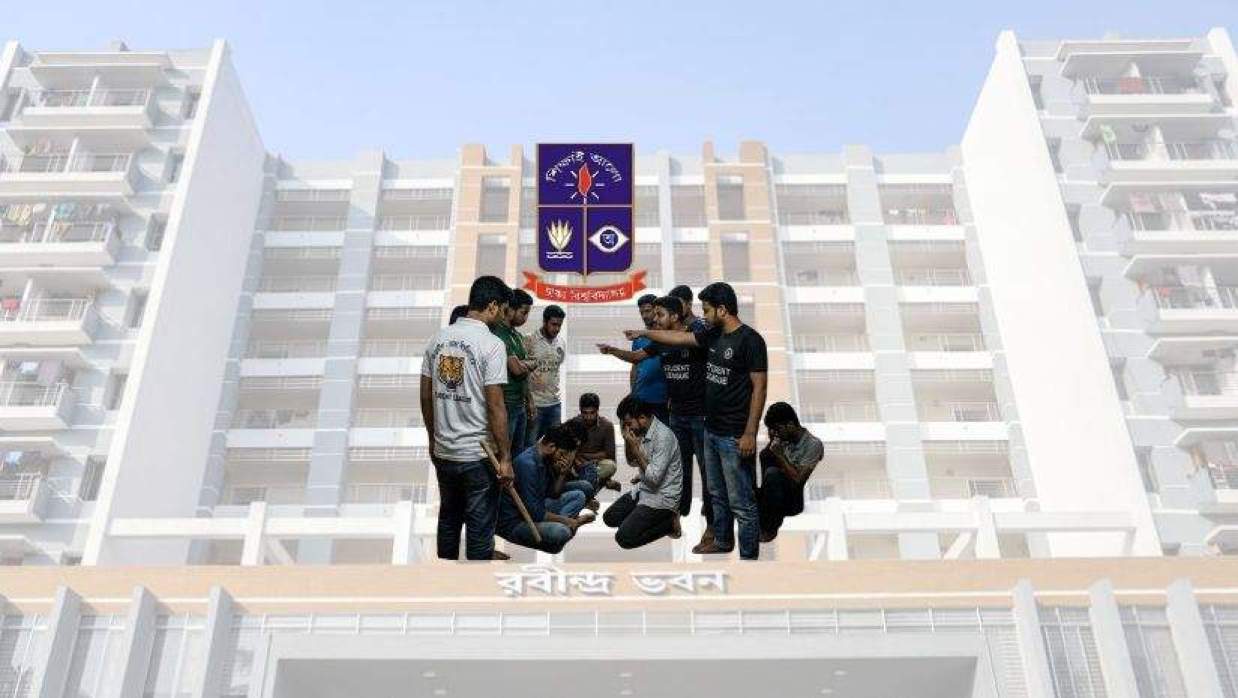 হলের ছাদে ‘গেস্টরুম’ করালেন সিনিয়ররা, সমালোচনা