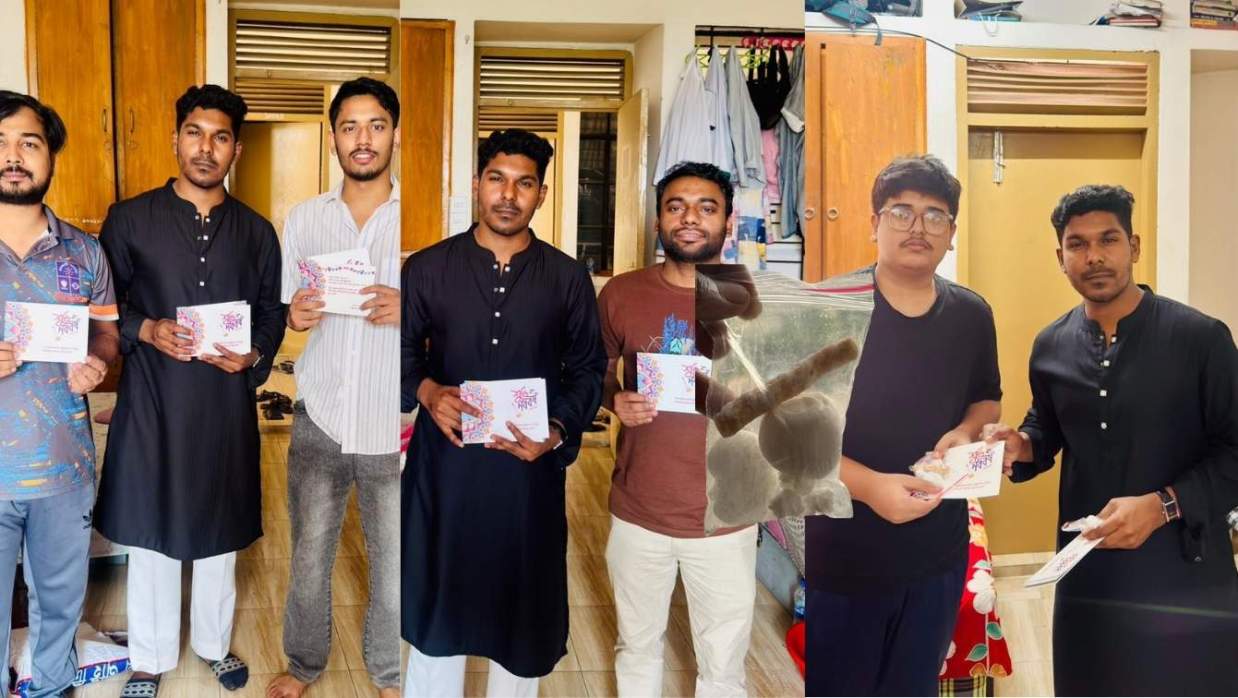 নববর্ষে ঢাবির হলে ছাত্রদল নেতার ‘মুরালি-বাতাসা’ বিতরণ