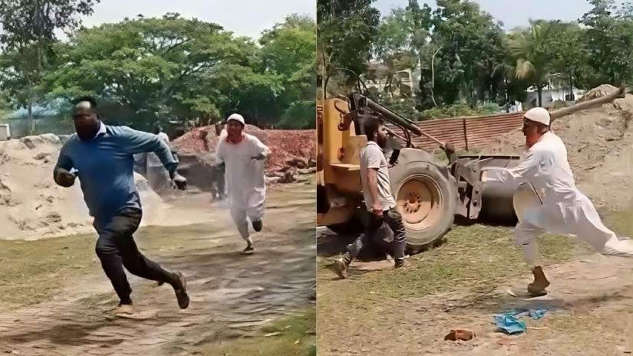 প্রকৌশলীকে লাঠি হাতে ধাওয়া করে লাঞ্চিত করেন ঠিকাদারের