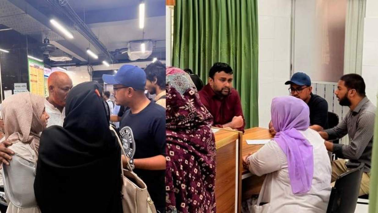 ঢাবির বাস দুর্ঘটনায় আহত শিক্ষার্থীদের দেখতে হাসপাতালে সাদিক কায়েম 