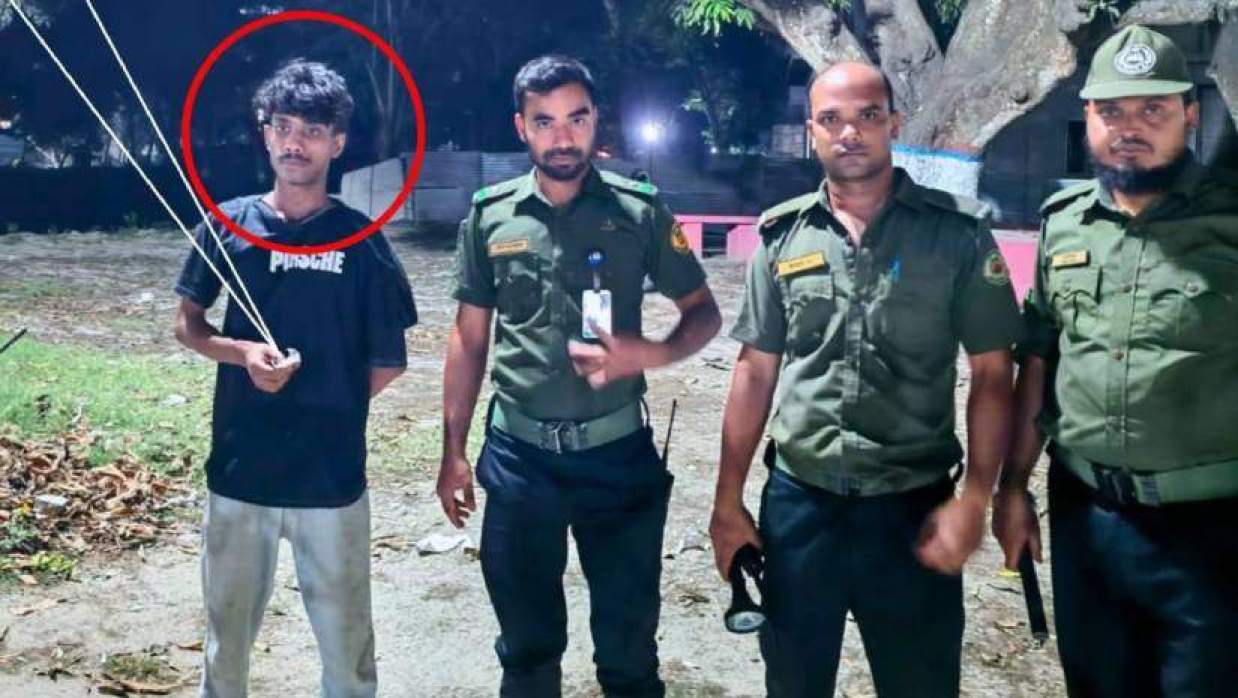 রুয়েটে গাঁজাসহ বহিরাগত যুবক আটক