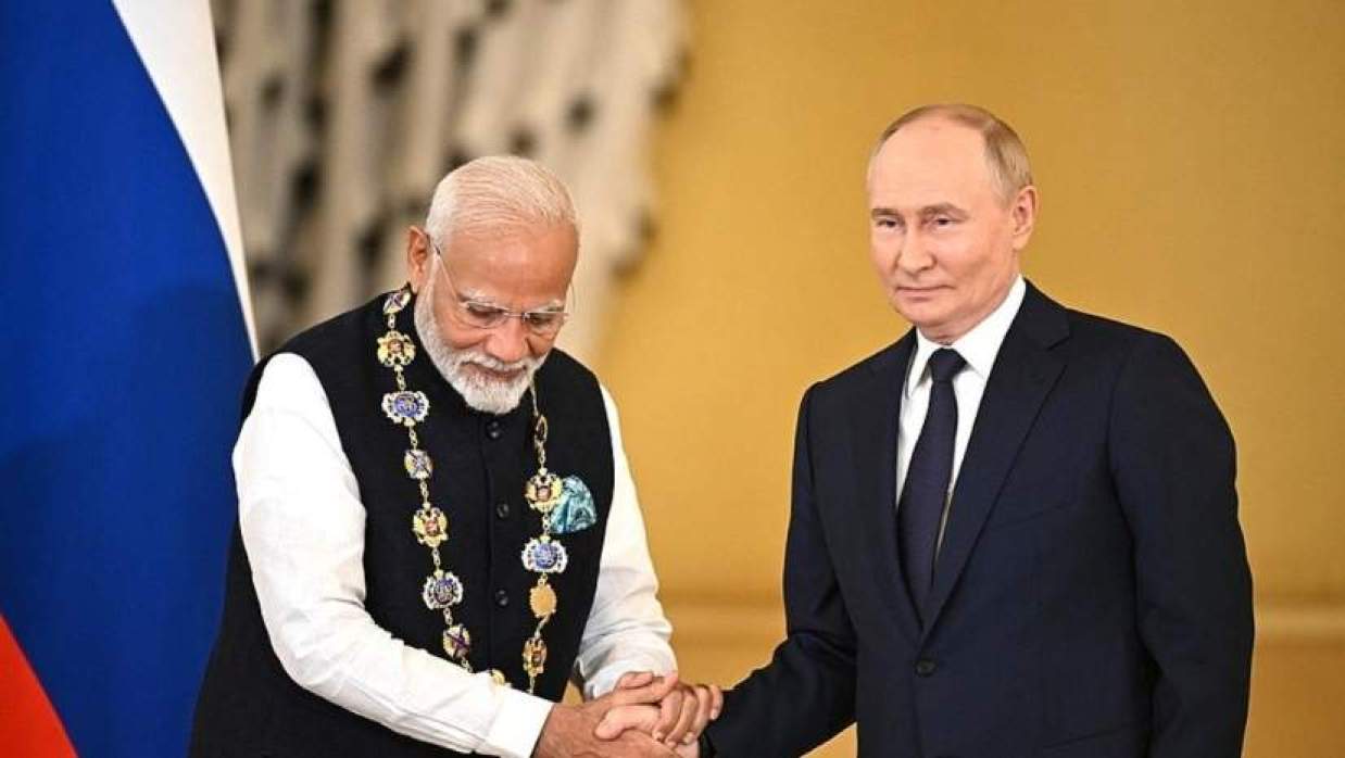 মোদি ও পুতিন 