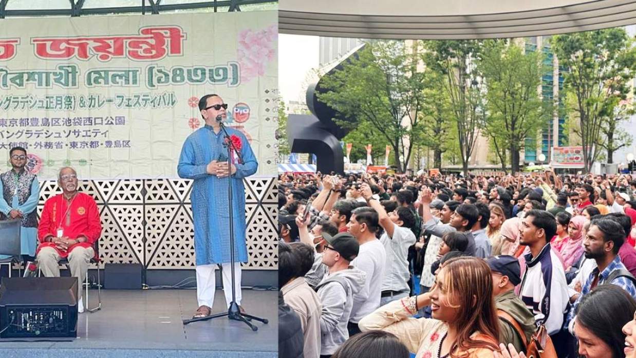 টোকিওতে বৈশাখী মেলায় বাংলাদেশের প্রতিনিধিত্ব করলেন ড. সবুর খান