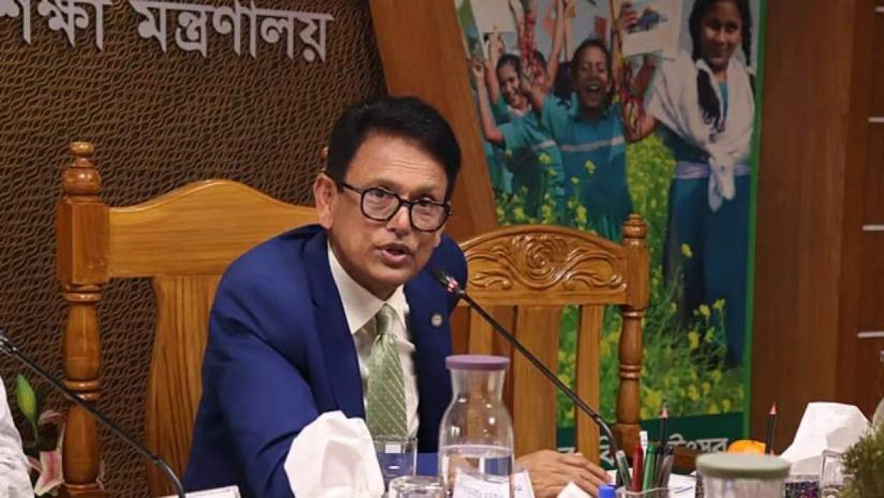 শিক্ষামন্ত্রী আ ন ম এহছানুল হক মিলন