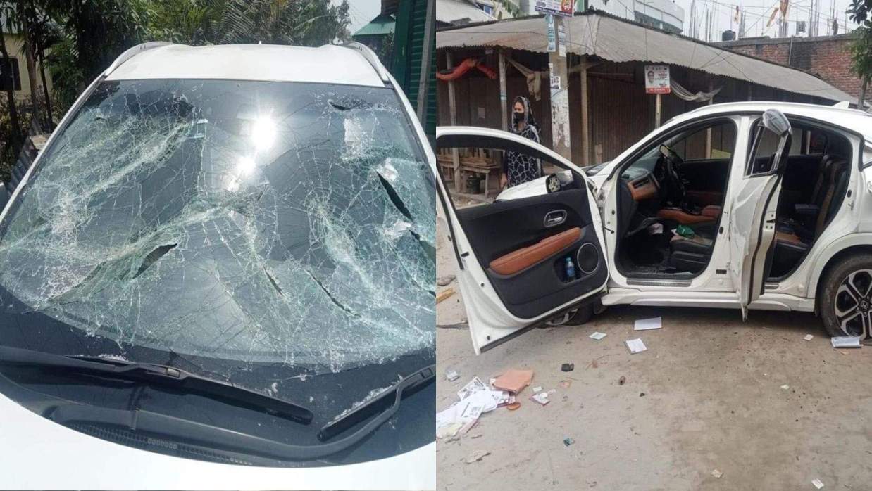 গাড়ি ভাঙচুর