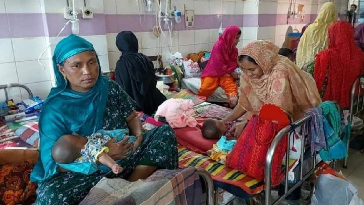 হামের উপসর্গ নিয়ে হাসপাতালে ভর্তি 