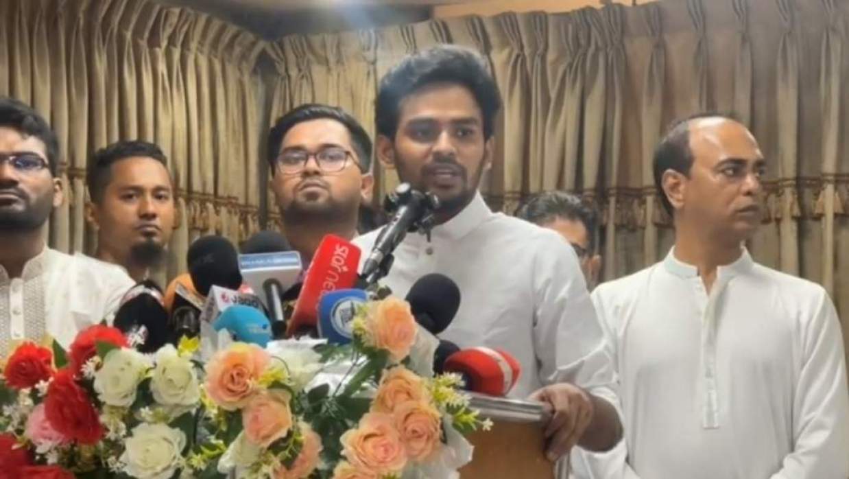 জাতীয় নাগরিক পার্টির মুখপাত্র আসিফ মাহমুদ।