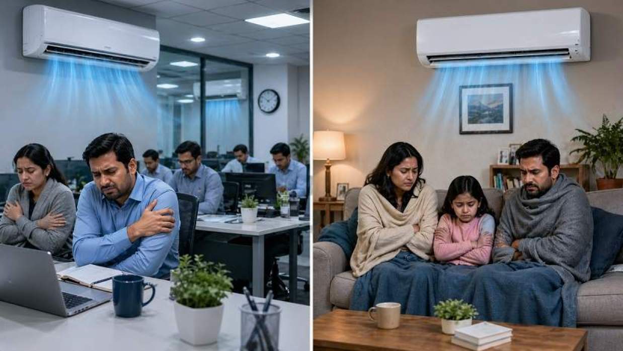 অফিসে বা বাসায় মাত্রাতিরিক্ত এসি চালালে নানা ধরনের শারীরিক সমস্যা দেখা দিতে পারে
