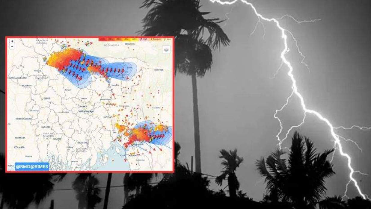 ১৩ জেলার ওপর দিয়ে কালবৈশাখী ঝড়ের পূর্বাভাস দিয়েছে আবহাওয়া অধিদপ্তর