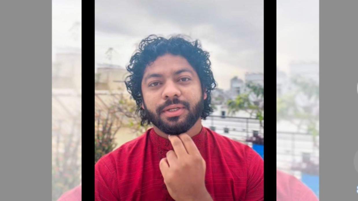 কন্টেন্ট ক্রিয়েটর ও তরুণ ইনফ্লুয়েঞ্চার নুরুজ্জামান কাফি