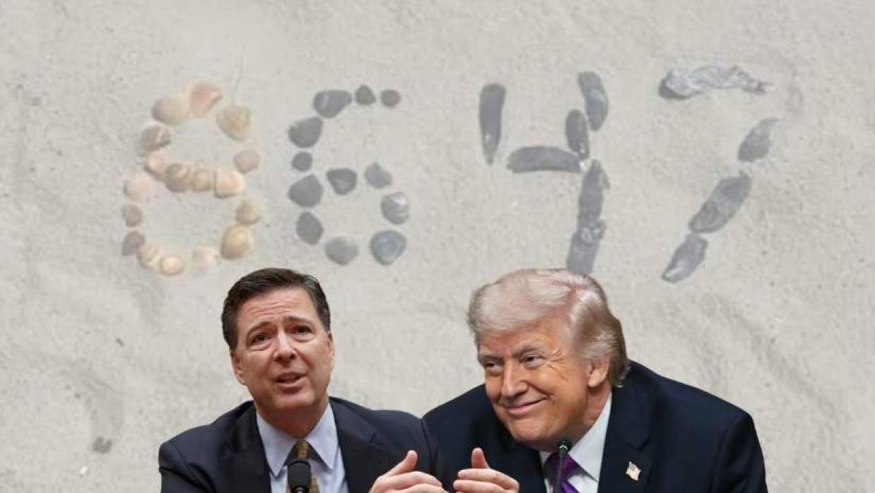 ঝিনুক দিয়ে তৈরি সংকেত ও ট্রাম্প 