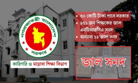 ২৬২ জাল সনদধারীর কাছে সরকার পাবে ৫০ কোটি টাকা, তালিকা মন্ত্রণালয়ে