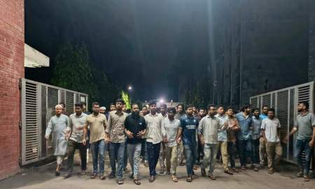 ডুয়েটে রাজনৈতিক কার্যক্রম বন্ধ ও অনিয়মিত শিক্ষার্থীদের সিট বাতিলের দাবিতে বিক্ষোভ মিছিল
