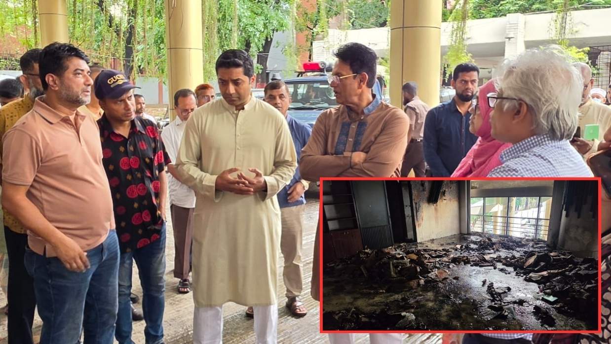 প্রাথমিক শিক্ষা অধিদপ্তরে আগুন