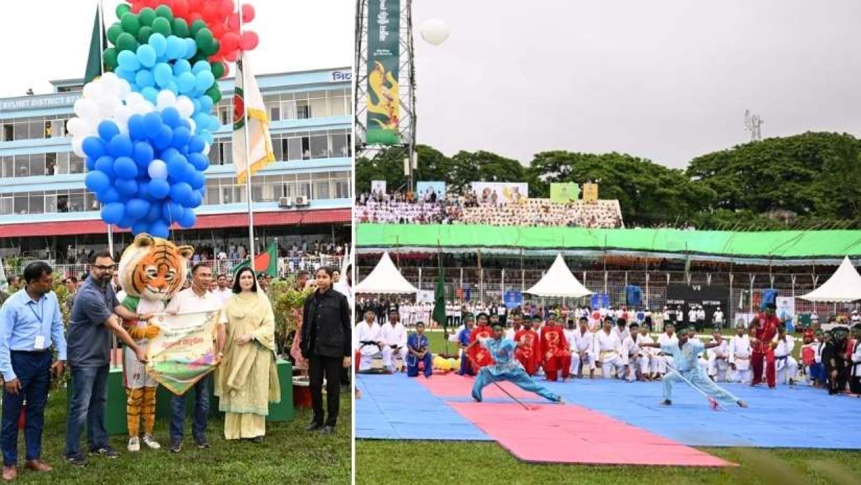 সিলেটে ‘নতুন কুড়ি স্পোর্টস’ উদ্বোধন করেন প্রধানমন্ত্রী তারেক রহমনা
