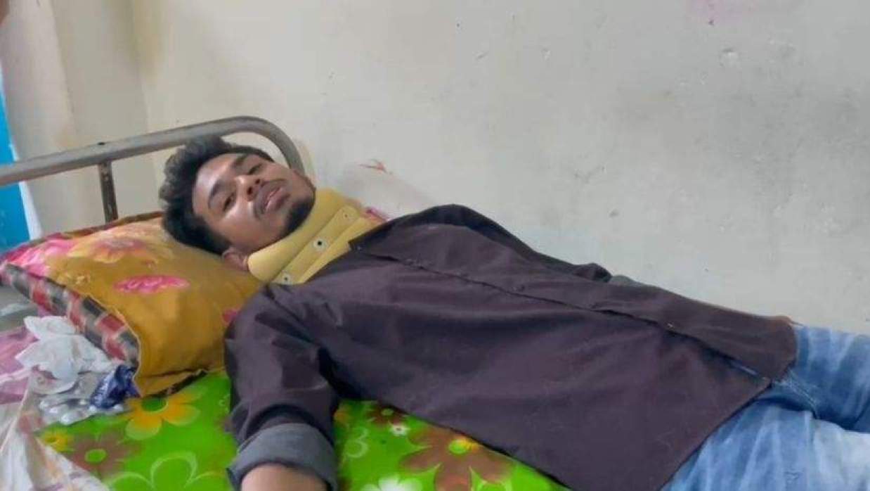 আহত ছাত্র সংসদ নেতা 