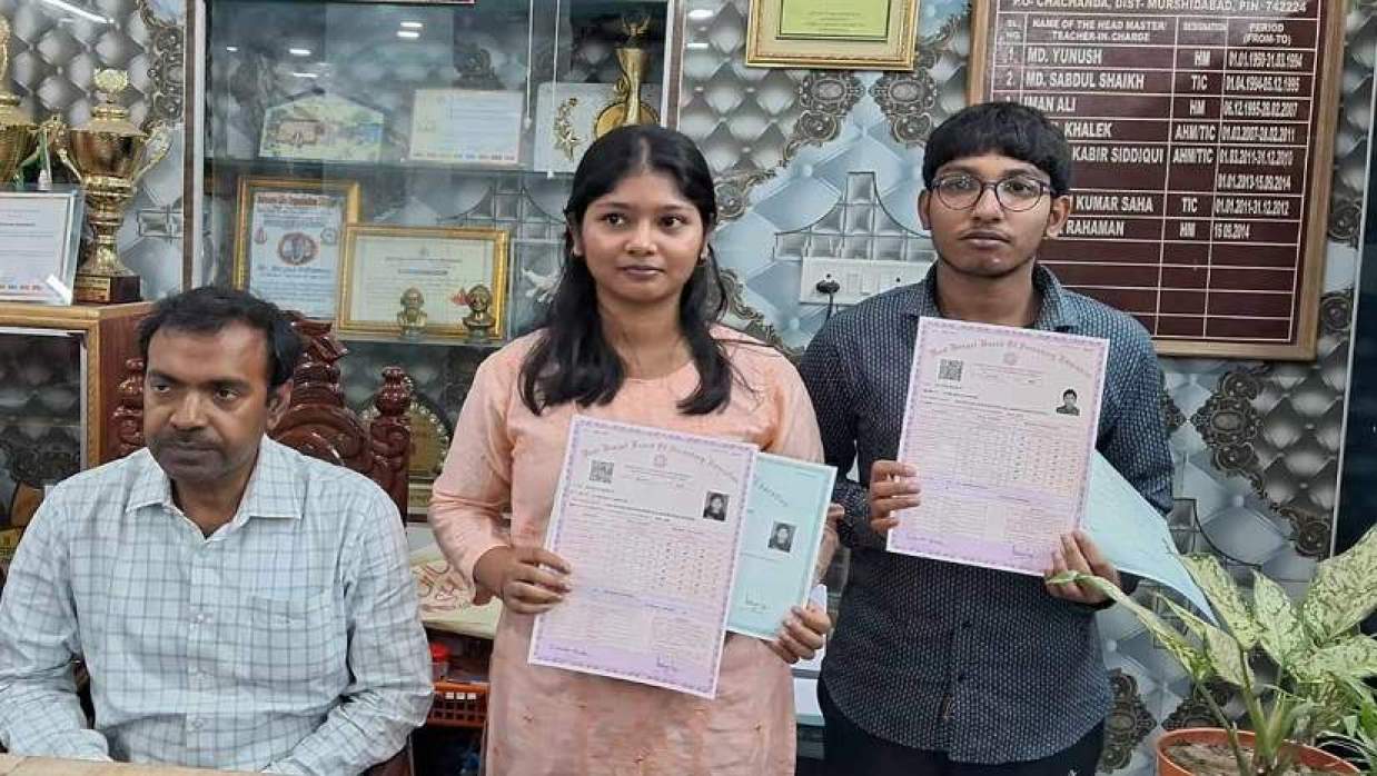 যমজ ভাই-বোন কৌশিক বিশ্বাস ও সুপ্রিয়া বিশ্বাস