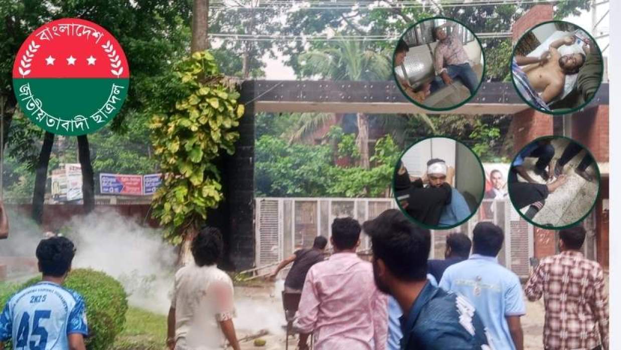 শিক্ষার্থীদের আন্দোলনে ছাত্রদলের হামলা 