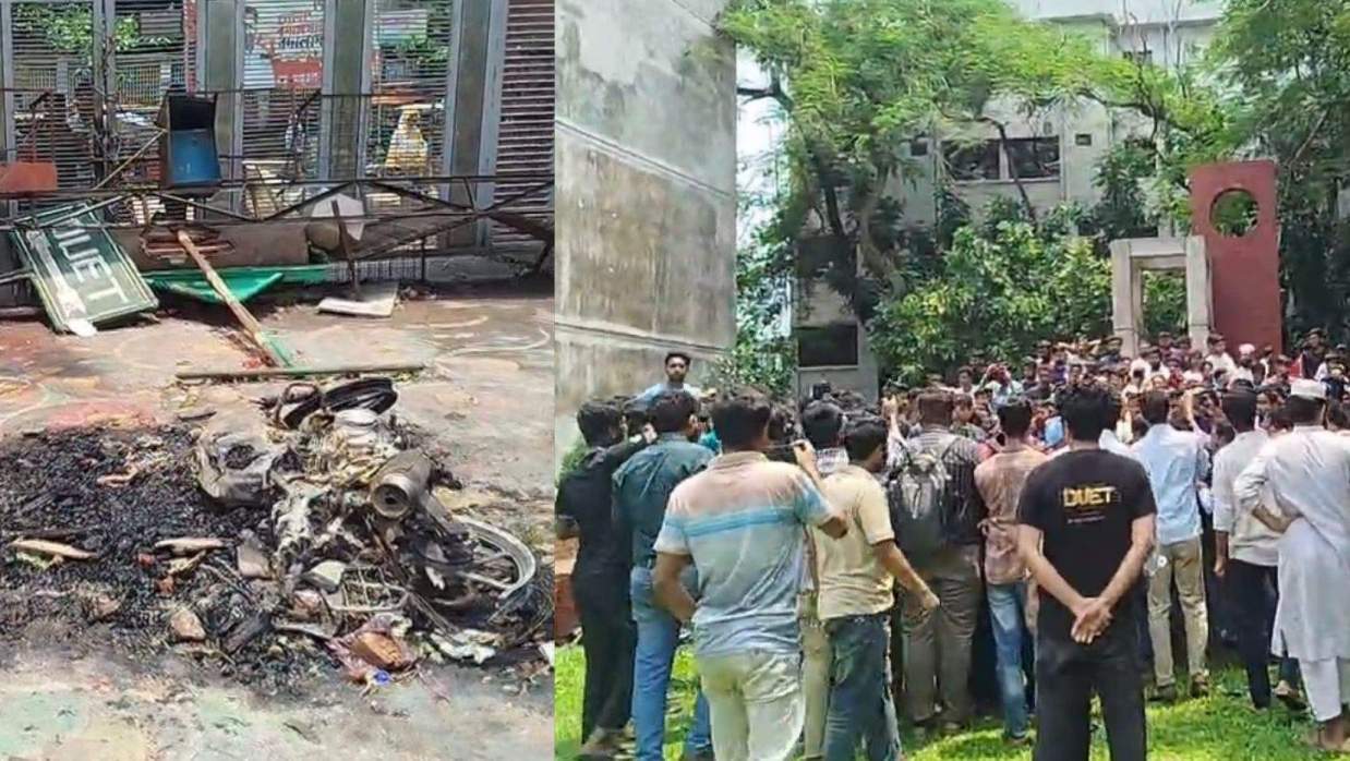 শিক্ষার্থীদের ‘ব্লকেডে’ অচল ডুয়েট