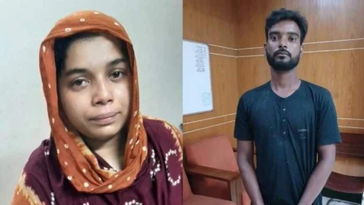 অভিযুক্ত সোহেল রানা ও  স্ত্রী স্বপ্না আক্তার