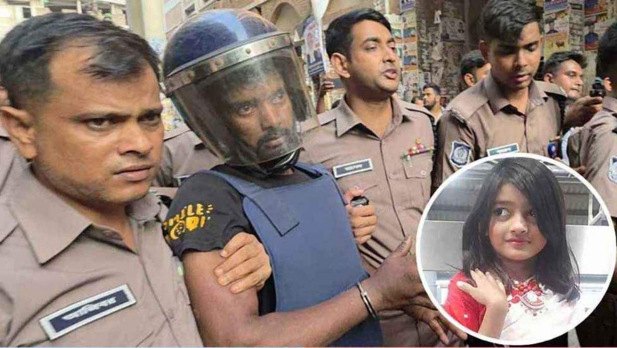রামিসা হত্যার আসামিকে নেওয়া হচ্ছে আদালতে