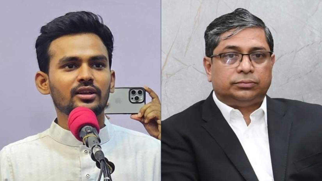 আসিফ মাহমুদ ও প্রতিমন্ত্রী মীর শাহে আলম