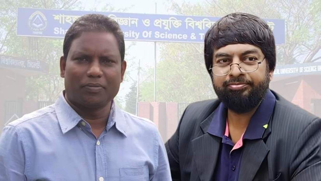 শাবিপ্রবির নতুন ভিসি অধ্যাপক ড. মো. খায়রুল ইসলাম রুবেল ও সদ্যবিদায়ী ভিসি অধ্যাপক ড. এ এম সরওয়ারউদ্দিন চৌধুরী