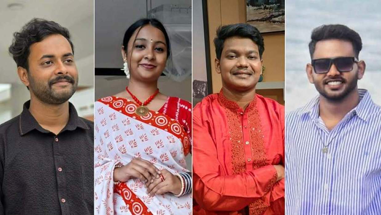 জাতীয় কবি কাজী নজরুল ইসলামের ১২৭তম জন্মজয়ন্তীতে আয়োজিত প্রতিযোগিতায় বিজয়ী শিক্ষার্থীরা