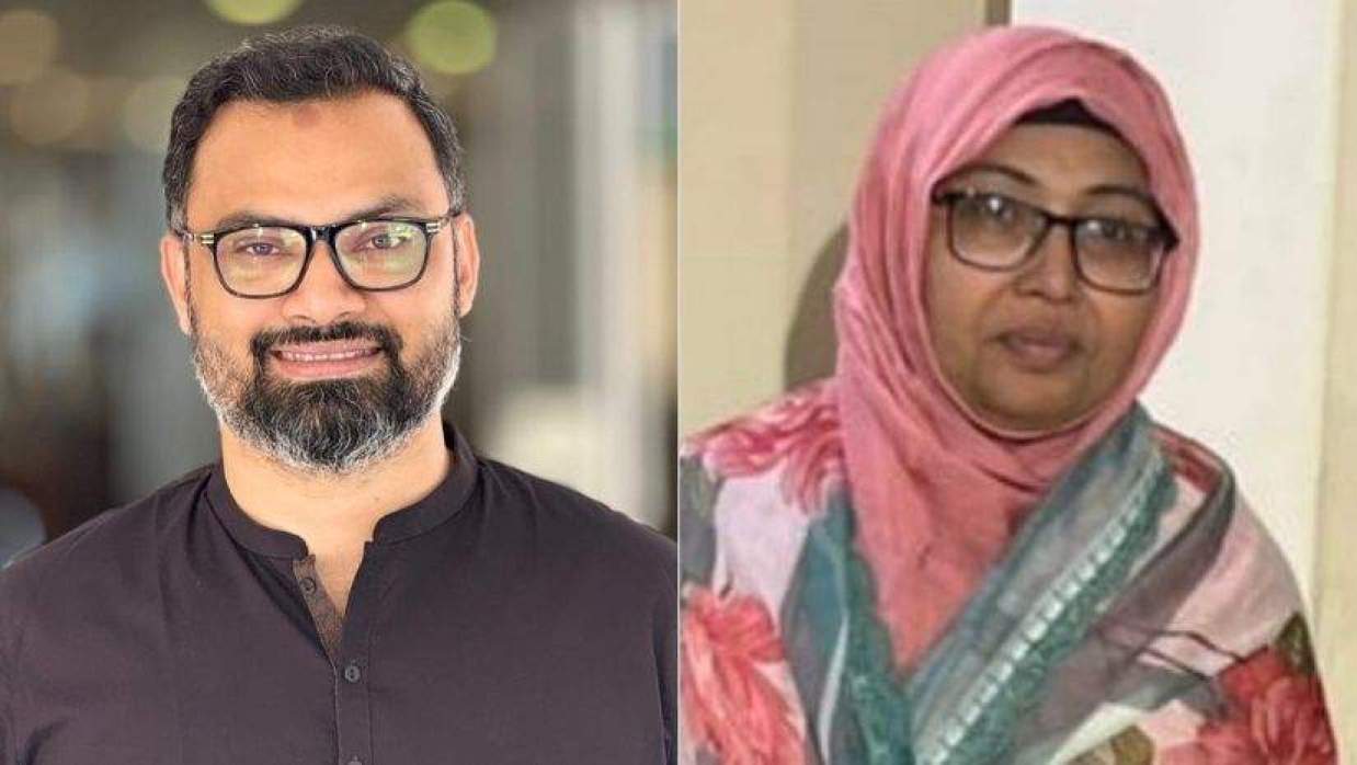 ক্রীড়া প্রতিমন্ত্রী আমিনুল হক ও সৈয়দা খালেদা আক্তার পলি