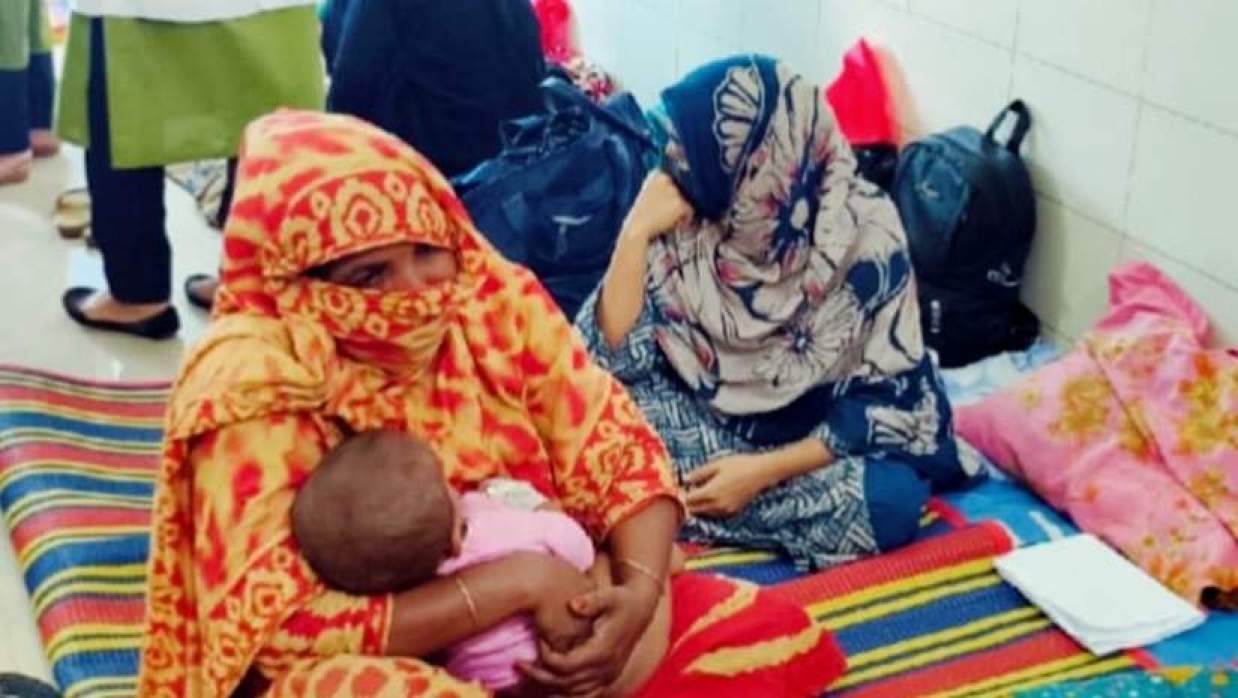 ময়মনসিংহ মেডিকেল কলেজ হাসপাতালে হামের উপসর্গে ভর্তি শিশু