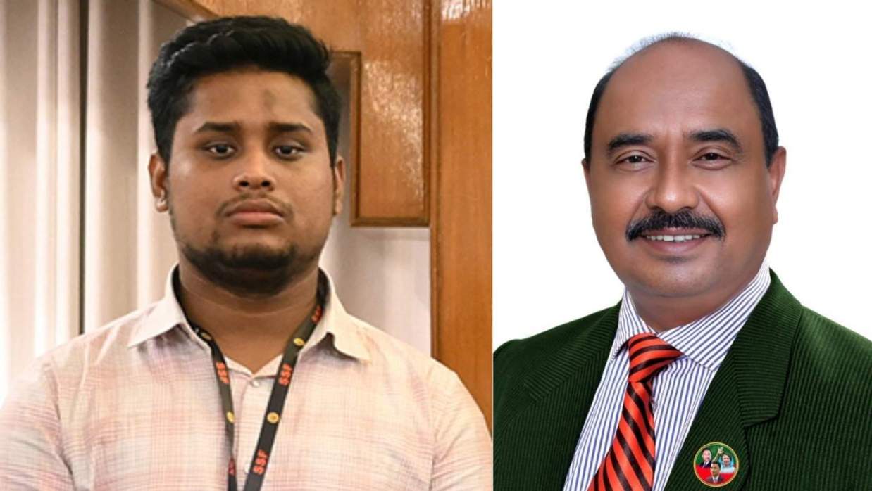 হাসনাত আবদুল্লাহ ও জেলা পরিষদের প্রশাসক মো. মোস্তাক মিয়া