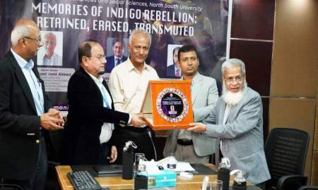 এনএসইউতে ‘নীল বিদ্রোহের স্মৃতিপটে: যা অম্লান, যা বিস্মৃত, যা বিবর্তিত’ শীর্ষক আলোচনা সভা