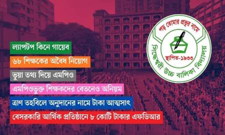 লুটপাটের মহোৎসব সিদ্ধেশ্বরী বিদ্যালয়ে, অর্ধ শতাধিক শিক্ষক নিয়োগে অনিয়ম, লোপাট ১৪ কোটি টাকা