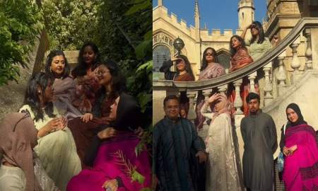 বর্ণিল সাজে অক্সফোর্ডে ঈদ উদযাপন করলেন বাংলাদেশি শিক্ষার্থীরা