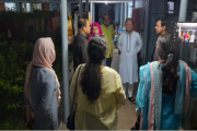 কুয়েত মৈত্রী হলে অসুস্থ ছাত্রীদের দেখতে গেলেন ঢাবি উপাচার্য