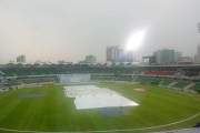 রিজওয়ানের পাগলাটে আউটের পর মিরপুরে বৃষ্টির দাপট