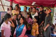 রোহিঙ্গা ক্যাম্পের লার্নিং সেন্টার পরিদর্শন করলেন গণশিক্ষা …