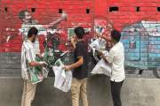 জুলাই গ্রাফিতিতে সাটানো নির্বাচনি পোস্টার অপসারণ করে জামায়…