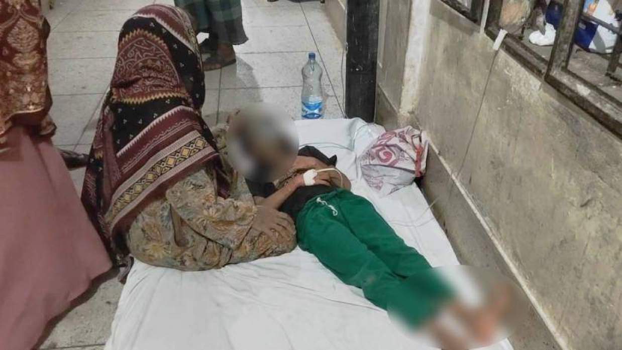 হাসপাতালে চিকিৎসাধীন এক সন্তান