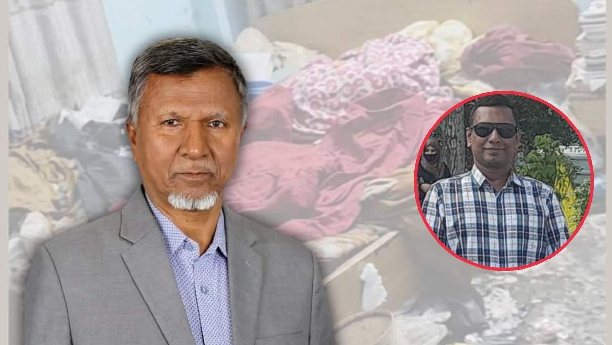 জনপ্রশাসন প্রতিমন্ত্রী মো. আব্দুল বারী ও ইনসেটে যুগ্ম-সচিব ছেলে