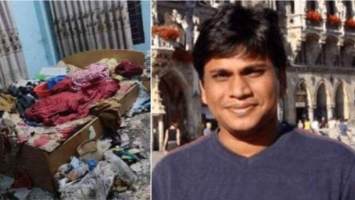 মরদেহ উদ্ধারের সময়ের পরিস্থিতি ও ডানে বুয়েট অধ্যাপক একেএম আশিকুর রহমান