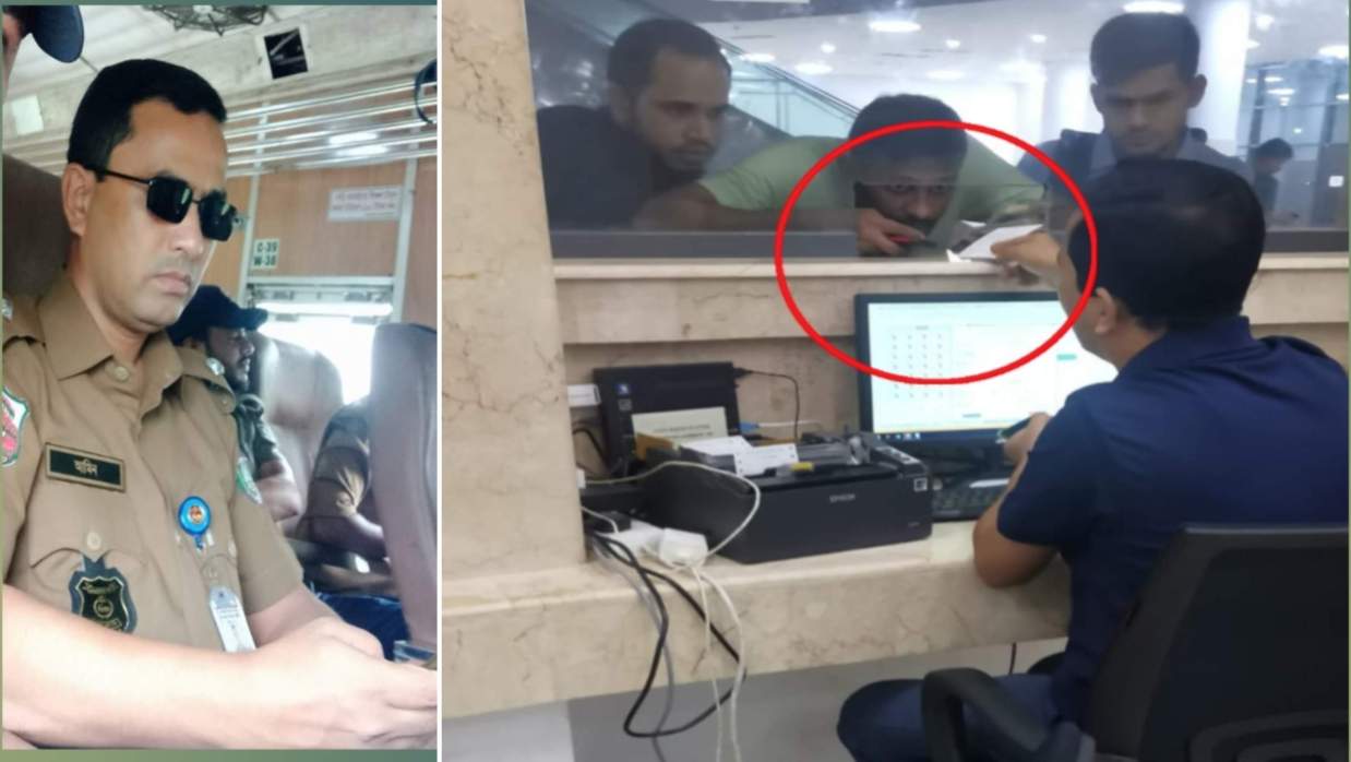 কক্সবাজার রেলস্টেশনের আরএমবি ইনচার্জ ইন্সপেক্টর আমিনুল হক রাব্বানী