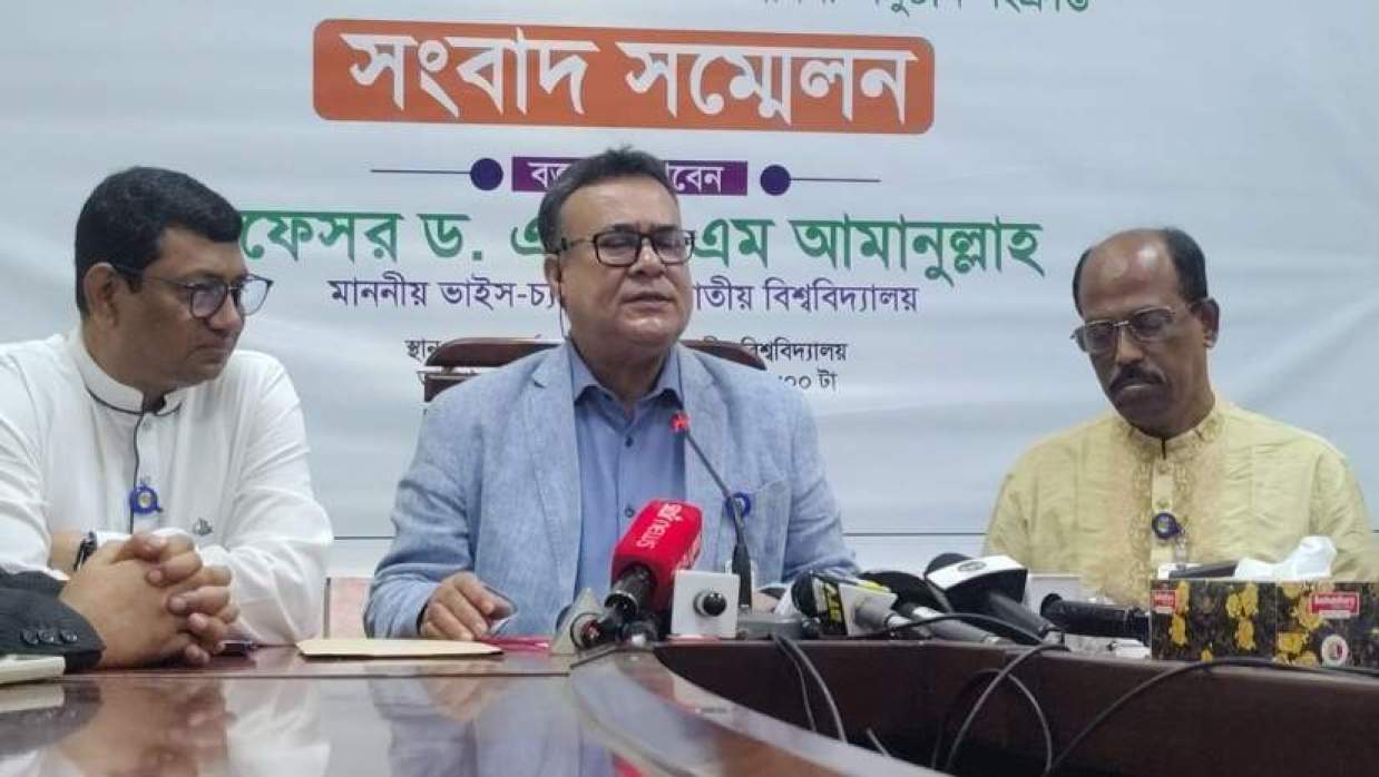 জাতীয় বিশ্ববিদ্যালয়ের উপাচার্য অধ্যাপক ড. এস এম আমানুল্লাহ
