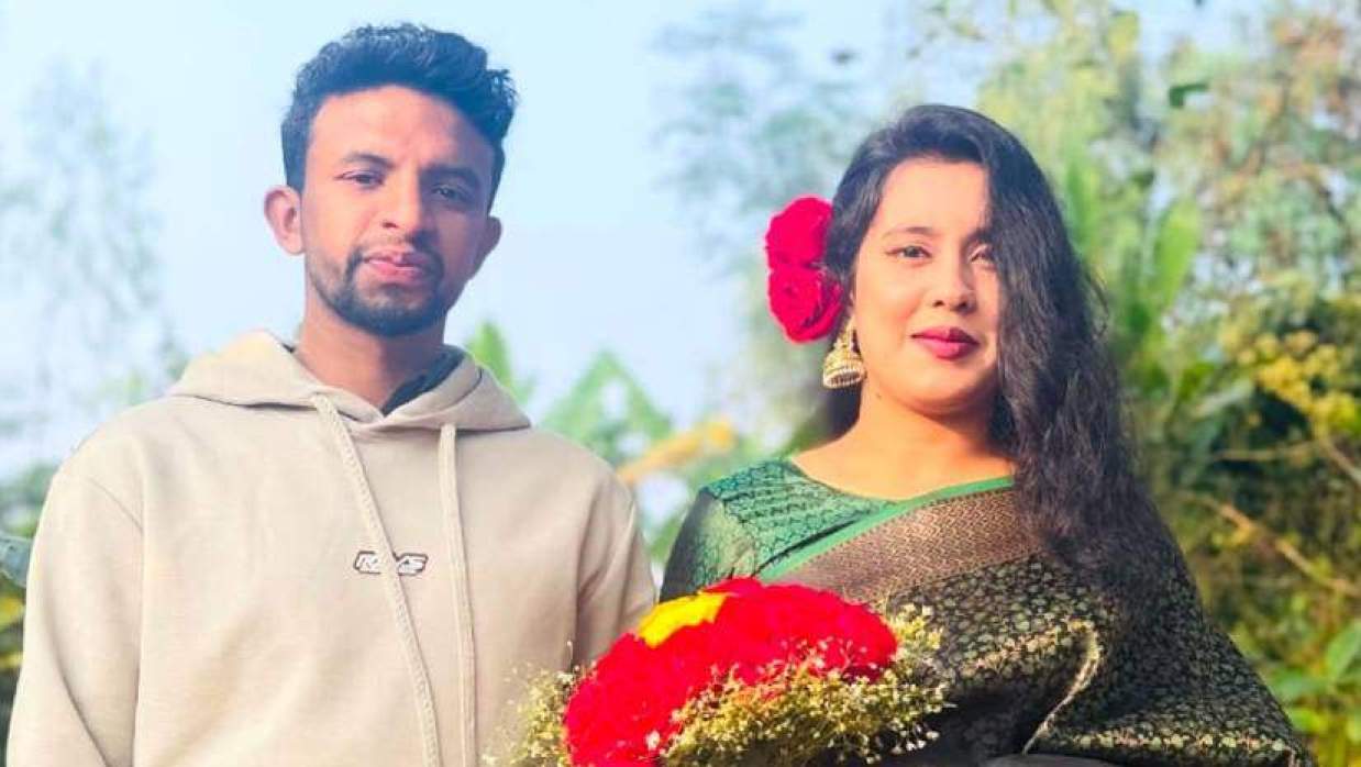 তাহজিদ হোসাইন ও তাসনিম জাহান মিম ছবি : সংগৃহীত