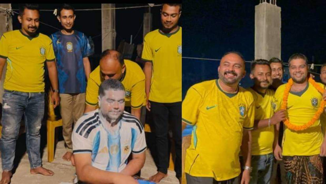 আর্জেন্টিনা সমর্থকের দুধ দিয়ে গোসল করে দল পরিবর্তন