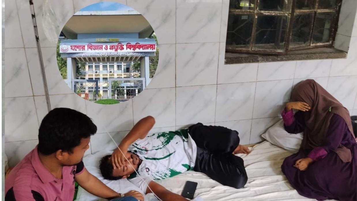 ঝিনািইদহ সদর হাসপাতালে চিকিৎসা নিচ্ছেন শিক্ষার্থীরা
