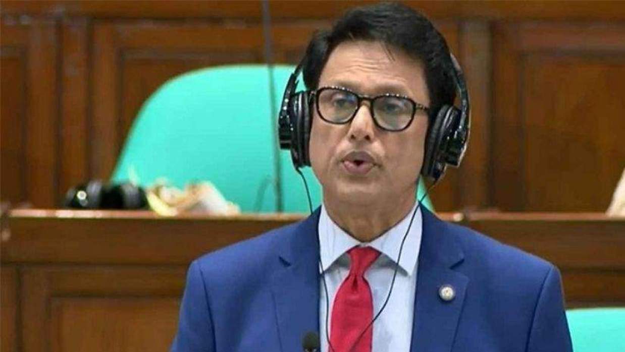 বক্তব্য রাখছেন শিক্ষামন্ত্রী ড. আ ন ম এহছানুল হক মিলন
