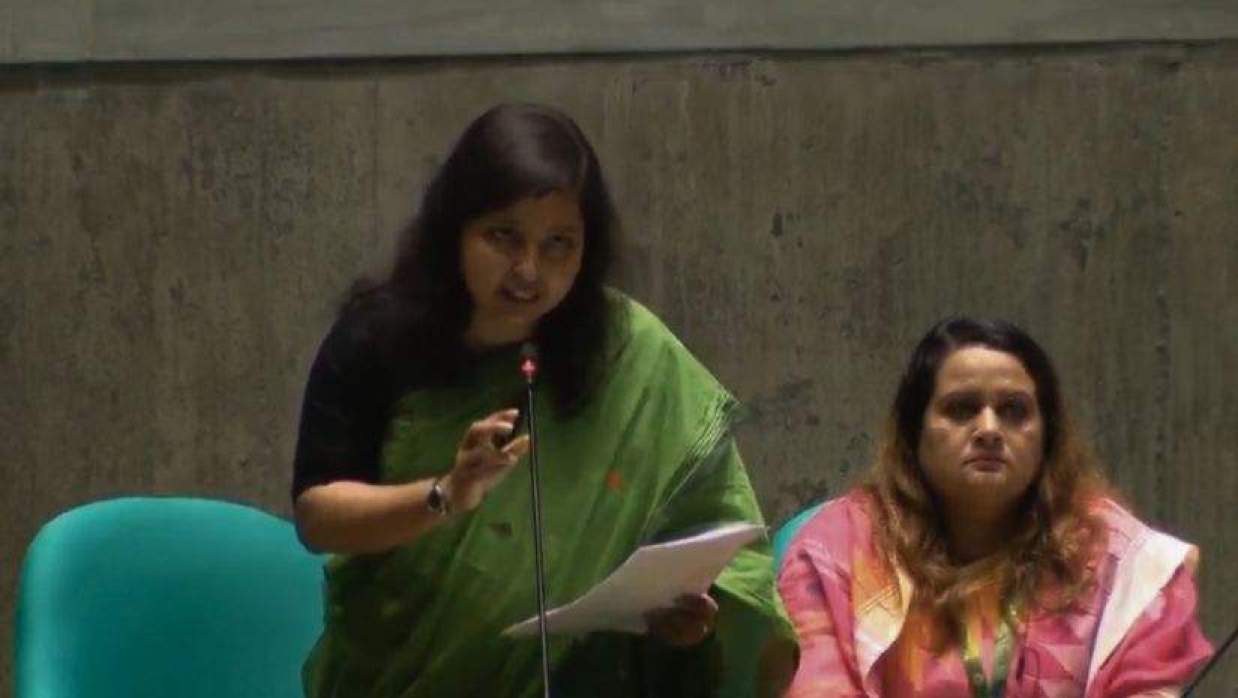 সংসদে এমপি মানসুরা