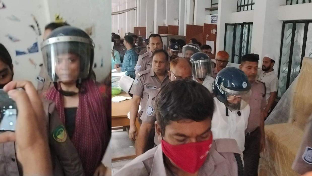 মামলায় কারাগারে আটক ২৬ আসামিকে আদালতে হাজির করা হয়