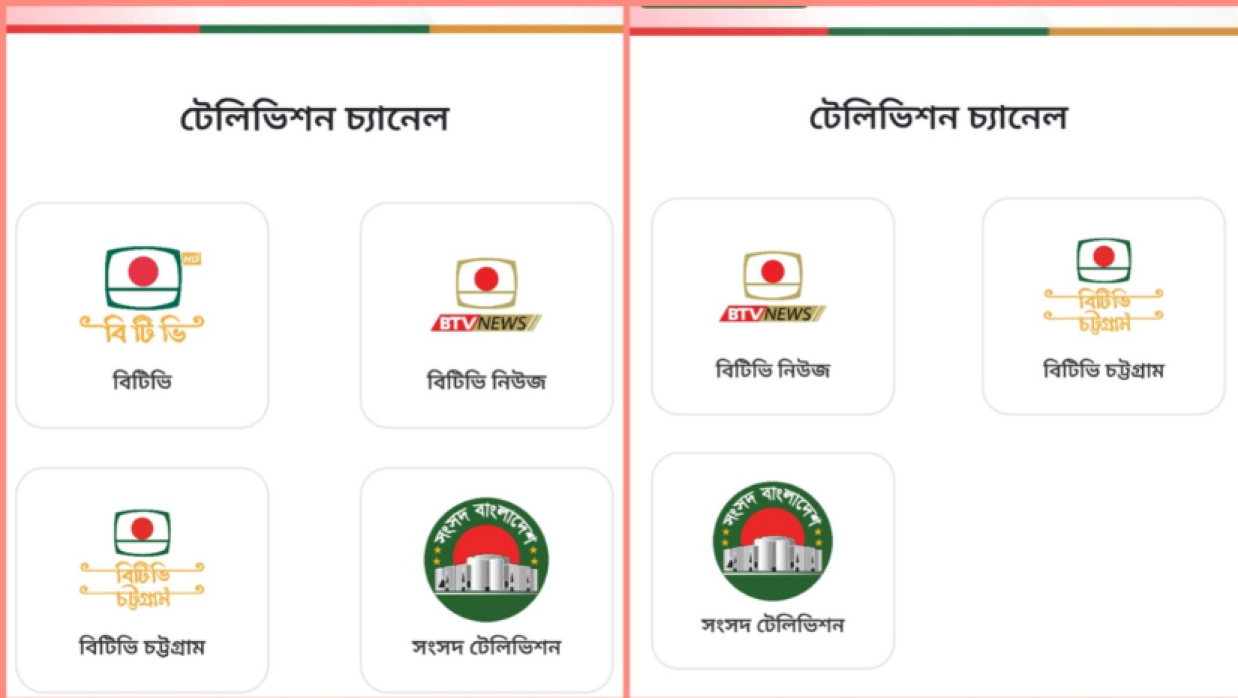 বিটিভির অনলাইন প্ল্যাটফর্মে বিশ্বকাপ সম্প্রচারে বিভ্রাট